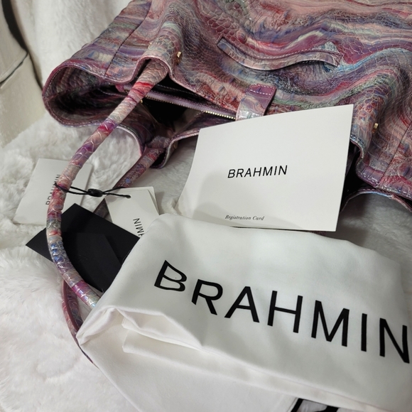 ✨️ Brahmin Melbourne Designer Shoulder Bag Purse Business Laptop Everyday NWT - Picture 9 of 16